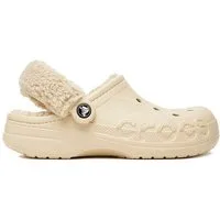 Crocs Crocs Damen Flip-Flops Crocs-C-BAYA LINED FUZZ STRAP CLOG 206633-11S B Badepantolette