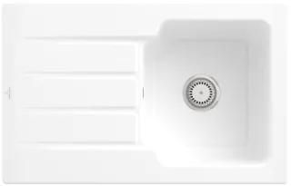 Villeroy & Boch Einbauspüle Architectura 45 860x510mm Ablgarn. aus Keramik Snow White cplus, 334001K 334001KG