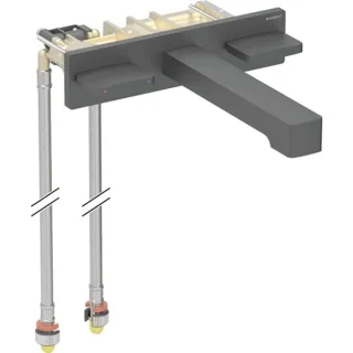 Geberit ONE Waschtisch-Armatur eckiges Design Wandmontage 2 Griffe 116461141