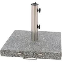 VCM Betonschirmständer Sonnenschirmständer mit Rollen Granit, 1 tlg.