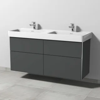 Sanipa 3way Waschtischunterbau zu Laufen Pro S Waschtisch mit 4 Auszügen, Anthrazit-Matt BR77122