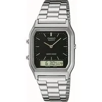 CASIO VINTAGE Chronograph AQ-230A-1DMQYES, Quarzuhr, Armbanduhr, Damenuhr, Herrenuhr,Digitaluhr, Edelstahlarmband