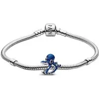 Pandora Charm-Armband DamenSilber Starterset Blauer Oktopus