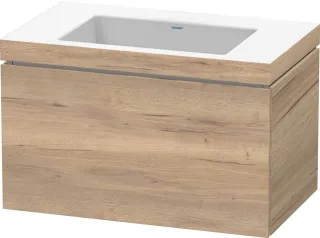 Duravit L-Cube Waschtisch-Set cbonded wandhängend 800x480x500 Ei Marmoriert Mt LC6917N5555
