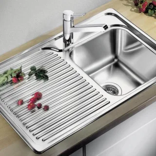 Blanco Classic 40 s Spüle 511124 78x51cm, Edelstahl Seidenglanz, rechts, ohne Ablauffernbedienung