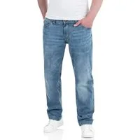 TIMEZONE Stretch-Jeans Eduardo TZ Slim Fit Jeanshose - Blue Denim Wash Bequeme Herrenjeans