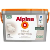 Alpina Wandfarbe Silikat Wohnweiß - Atmungsaktiv für gesundes Wohnen