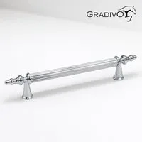 Gradivo Möbelgriff Schrankgriff Bügelgriff 916 - Chrom, 128 mm