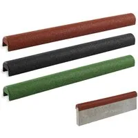 RO-FLEX Rasenkante Gummiüberzug / Bordsteinkappe für 60 mm Randsteine