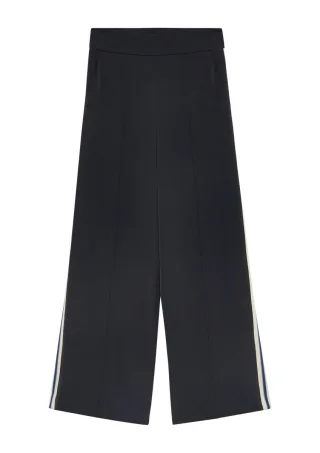 comma - comma Marlenehose mit eleganten Seitenstreifen blau - Gr. - 44