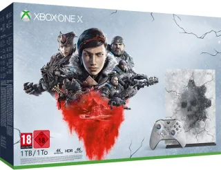 Microsoft Xbox One X 1TB Gears 5 Limited Edition [inkl. Wireless Controller] silber/weiß