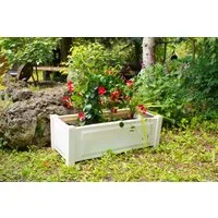 KHW Pflanzkübel aus Kunststoff, BxTxH: 100x43x34 cm, einfaches Stecksystem