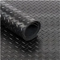 etm Gummimatte Tränenblech – rutschfest, robust & wetterfest, Gummimatte Meterware, 3 mm Stärke, für Innen & Außen, 100x50 cm, SBR-Gummi