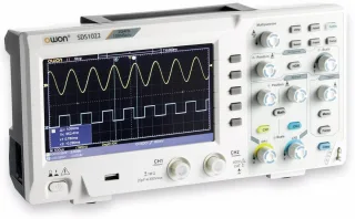 OWON LCD Speicher-Oszilloskop SDS1022, 2-Kanal, 20 MHz, USB
