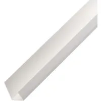 PROTEKTOR Profil 3741 U-Profil PVC (200 cm, weiß, 1-St), Einfassprofil Gipskarton 12,5 cm, Kantenschutz Trockenbau