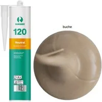 Ramsauer Dichtstoff Ramsauer 120 Neutral Silikon Dichtstoff 310ml Kartusche, gebrauchsfertig, UV- und witterungsbeständig, anstrichverträglich