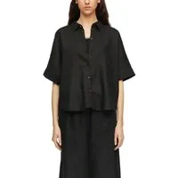 comma Hemdbluse aus einem Leinenmix