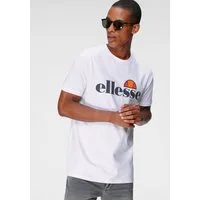 Ellesse T-Shirt SL PRADO TEE mit Logodruck, Kurzarm, schmale Basic-Passform, hüftlange Schnittform