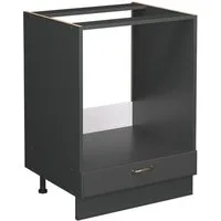 Vicco Herdumbauschrank Fame-Line, Anthrazit-Gold Landhaus/Anthrazit, 60 cm ohne Arbeitsplatte (1-St)