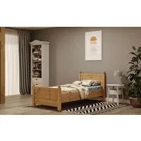 OTTO home Massivholzbett Mila, hohe Belastbarkeit Jugendbett,! FSC® zertifiziertes Massivholz (Breite/Belastbarkeit 180cm/220 KG, 140cm/180 KG, 90cm/=120 KG), aus massiver Kiefer, inklusive Lattenrost