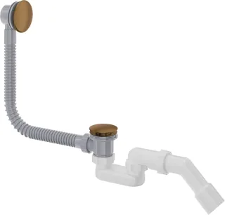 Neuesbad für BATHTUBE mit POP UP Ablauf, mit Überlauf, Bronze Gebürstet NB1DENHCC57B1
