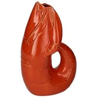 Giftcompany Dekovase Vase Madame Crevette Hummer Orangerot (32cm)
