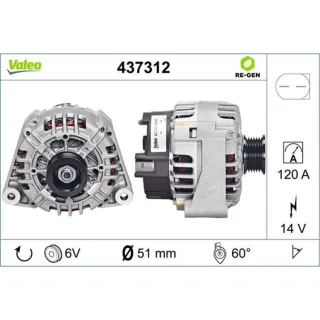 Valeo Lichtmaschine Mercedes E-Klasse Viano Vito Mixto