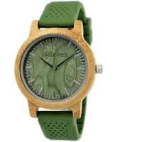 Holzwerk Quarzuhr Holz & Silikon Armband Uhr, Holz Unikate, ideal als Geschenk geeignet, inkl. Uhrenbox