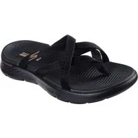 Skechers GO WALK FLEX SANDAL-SSSELENA Zehentrenner Sommerschuh, Strandschuh, Sandale, Badeschuh mit Komfortfußbett