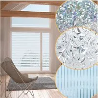 Clanmacy Fensterfolie 2X Blickdicht Selbsthaftend, Sichtschutzfolie Fenster, 95% UV-Schutz