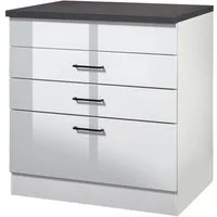 KOCHSTATION Kochfeldumbauschrank KS-Trier Breite 80 cm