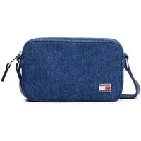 Tommy Jeans Mini Bag TJW COOL DENIM CAMERA BAG, Damen Schultertasche, Minibag, Umhängetasche mit Logoflagge
