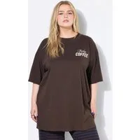 Studio Untold T-Shirt T-Shirt oversized Coffee-Rückenprint
