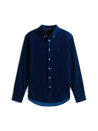 Tommy Hilfiger - Cordhemd Regular Fit blau - Gr. - XXL