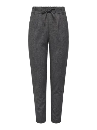 ONLY - ONLPOPTRASH-ELISE EASY MELANGE PANT NOOS Dark Grey Melange - Gr. - 34