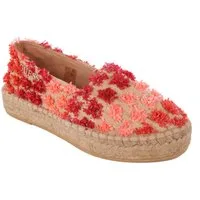 Guess Guess Damen Schlüpfschuhe Slipper Espandrilles Natur/Rot #747(EUR 35) Schnürschuh