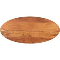 vidaXL Tischplatte Tischplatte 100x50x2,5 cm Oval Massivholz (1 St)