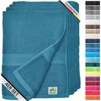 leevitex® Handtücher 4er-Set, 50 × 100 cm, aus 100% Baumwolle, Frottee (Set, 4-St), OEKO-TEX® STANDARD 100 zertifiziert und hochwertig verarbeitet