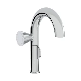VitrA Liquid Einhebel-Waschtischmischer Einlochmontage Höhe 29 cm Linkshänder-Version Chrom,A42755 A42755