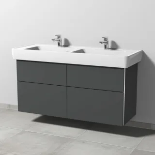 Sanipa 3way Waschtischunterbau zu Laufen Pro A Waschtisch mit 4 Auszügen, Anthrazit-Matt BR76022
