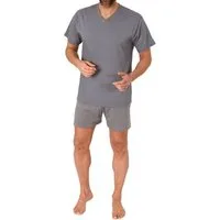 Normann Pyjama Normann Herren Schlafanzug kurz Shorty Pyjama aus 100 % Baumwolle