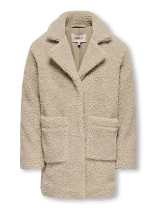KIDS ONLY - KOGNEWAURELIA LIFE SHERPA COAT OTW Cuban Sand - Gr. - 158