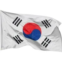 PHENO FLAGS Flagge Südkorea Flagge 90 x 150 cm Süd Korea Fahne Südkoreanische (Hissflagge für Fahnenmast), Inkl. 2 Messing Ösen