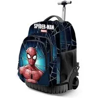 Karactermania Schulrucksack Rucksack Marvel Spiderman Maximum Trolley-Schulranzen, Praktische Räder
