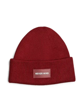 PIECES - PCNOLLA HOOD W. PATCH BC red dahlia - Gr. - ONE SIZE