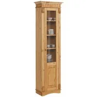 OTTO home Vitrine Teresa (Maße (B/T/H): ca. 55/32/193 cm) mit 1 Glastür, Höhe 193 cm, aus massiver Kiefer, FSC®