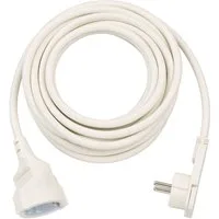 Brennenstuhl H05VV-F3G1,5 5m mit Flachstecker Verlängerungskabel, Typ F (Schuko), (500 cm)