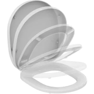 Ideal Standard Connect WC Sitz E712701 Softclose, 365x435x50 mm, Scharniere Edelstahl, weiß glänzend
