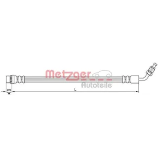 Metzger Bremsschlauch Nissan Interstar Opel Movano A Renault Master 2