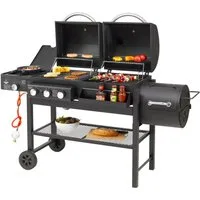 El Fuego Gasgrill Sierra, Gas- und Holzkohlekombination, BxTxH: 173,5x60x117,5 cm